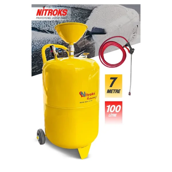 Nitroks Profesyonel Oto Yıkamacılara Özel En Çok Tercih Edilen100lt Model Köpüktankı Püskürtme Tankı 100 - Görsel 2