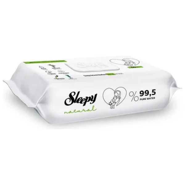 Sleepy Natural Yenidoğan 60 Yaprak 9'lu Paket Islak Mendil - Görsel 5