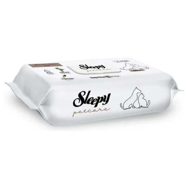 Sleepy Petcare Evcil Hayvan Islak Havlusu 60lı X 8 Adet (480 Yaprak) - Görsel 6