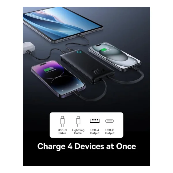 Baseus Airpow Lite Siyah 10000 mAh 22.5 W Hızlı Şarj Powerbank - Görsel 3