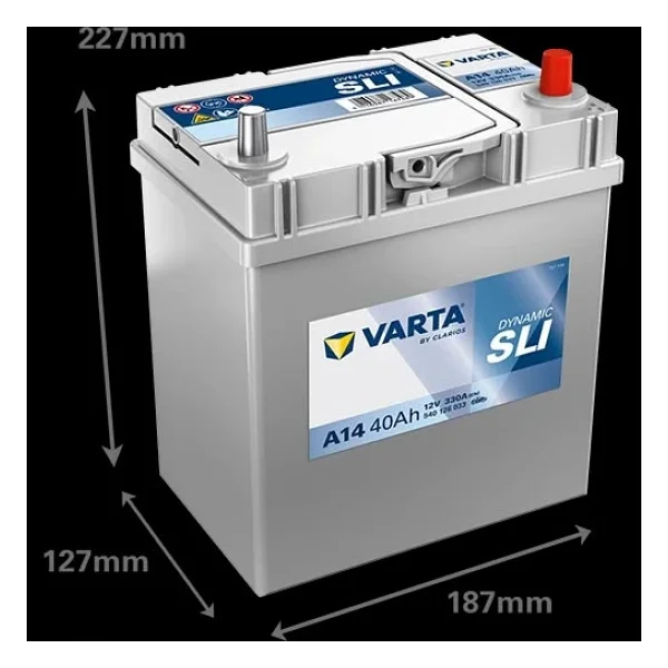 Varta Blue Dynamic A14 İnce Kutup 12 V 40 Ah 330 Cca Akü - Görsel 5
