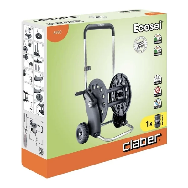 Claber 8980 Ecosei 1/2" 60 Mt Hortum Makarası - Görsel 6