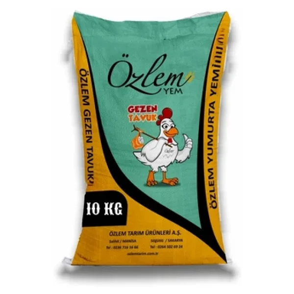 Özlem Yem Gezen Tavuk Yemi Pelet 10 Kg - Görsel 3