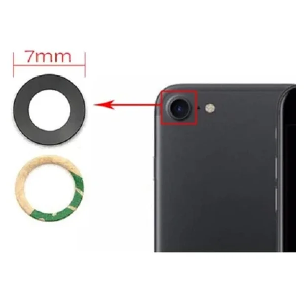 Axya iPhone 7 Uyumlu Kamera Lensi Kamera Camı - Görsel 3