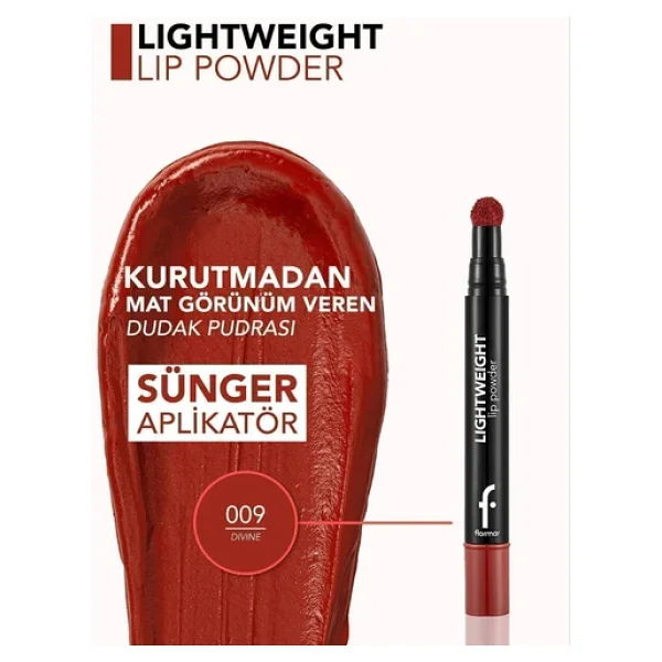 Flormar Lightweight Lip Powder Likit Ruj - Görsel 5