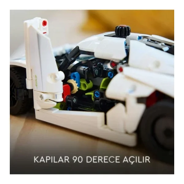 Lego 42184 Technic Koenigsegg Jesko Absolut Beyaz Hiper Araba - Görsel 8