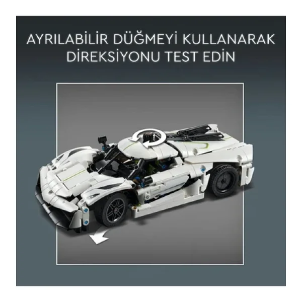 Lego 42184 Technic Koenigsegg Jesko Absolut Beyaz Hiper Araba - Görsel 6