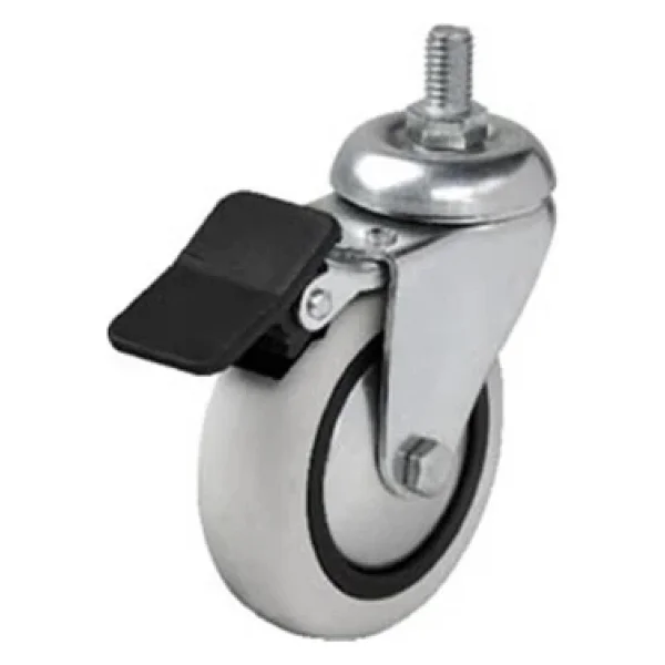 Hts 354- Döner 3/8 Vidalı Frenli Mobilya Tekeri Çap : 74 Mm 4 Ad. - Görsel 3