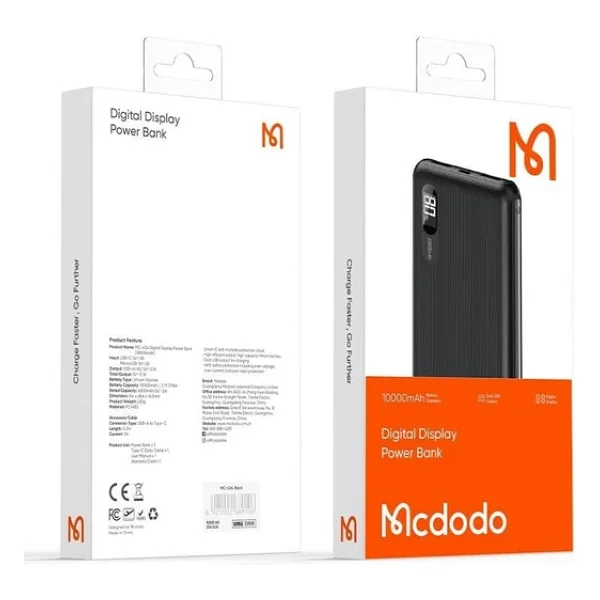 Mcdodo Mc-4341 10000 mAh Hızlı Şarj Powerbank - Görsel 3
