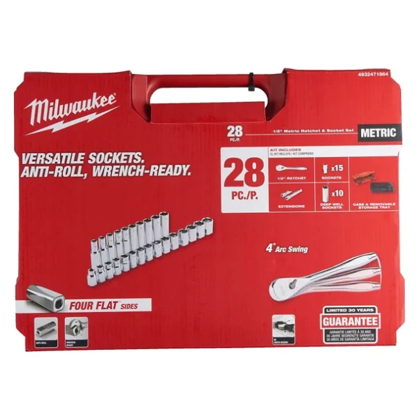 Milwaukee Cırcırlı Lokma Seti 1/2 28 Parça 4932471864 - Görsel 7