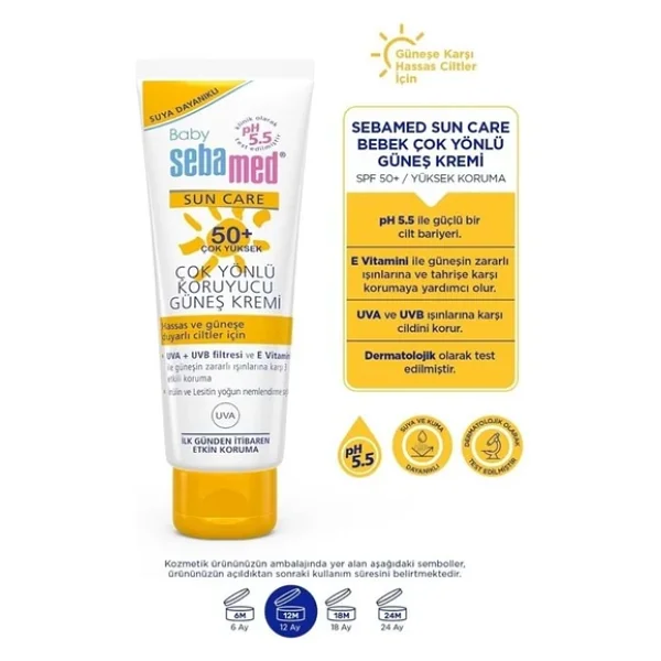 Sebamed Sun Care Çok Yönlü Koruyucu 75 Ml 2 Adet 50 Faktör Bebek Güneş Kremi - Görsel 7