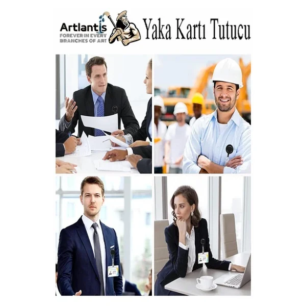 Mavi Yaka Yoyosu 5 Adet Yoyo Kartlık Kimlik Personel Kartı Yoyo Yaka Cep Kemer Geri Çekilebilir Rozet Tutma Makara - Görsel 5