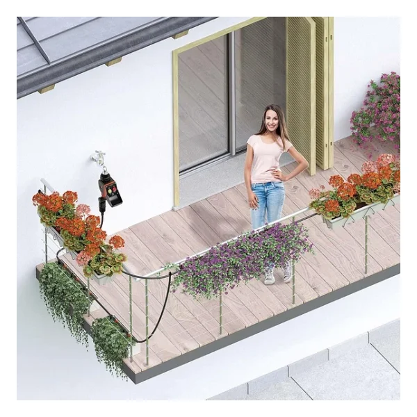 Claber 90763 Timer Kit 20 Pratico Damlama Hortumlu Zamanlayıcı Set - Görsel 3