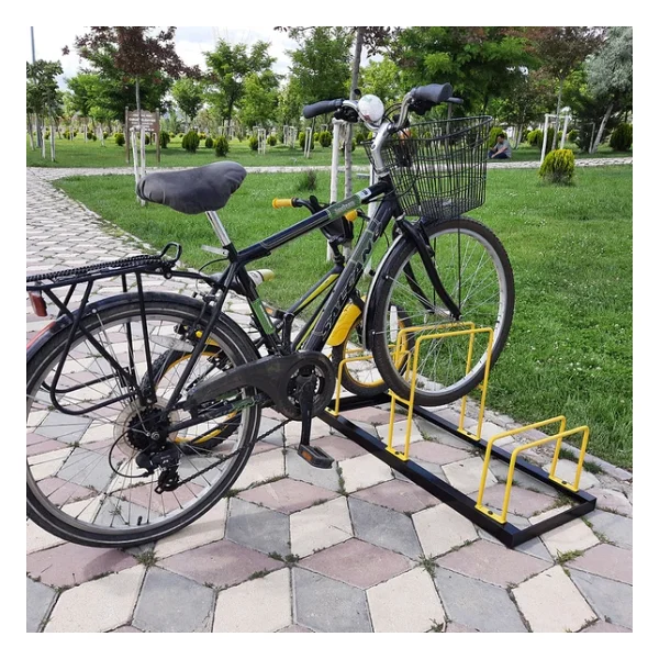 Bisiklet Park Yeri 3 Lü Bisiklet Park Demiri Üçlü Bisiklet Koyma Yeri (Üçlü) - Görsel 2