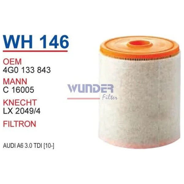 Wunder Wh146 Hava Filtresi - A6 3.0 Tdı (10-) - Görsel 3
