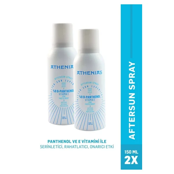 Athenias Panthenol 150 Ml 2 Adet Güneş Sonrası Bakım Spreyi - Görsel 4