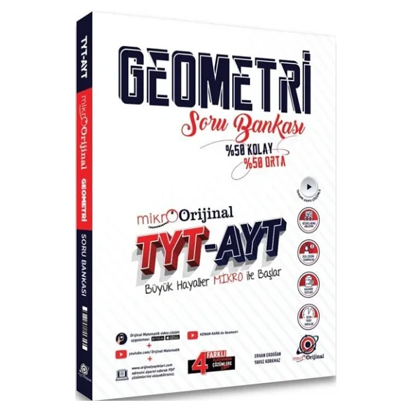 Orijinal Yayınları Tyt-Ayt Geometri Mikro Soru Bankası - Görsel 6