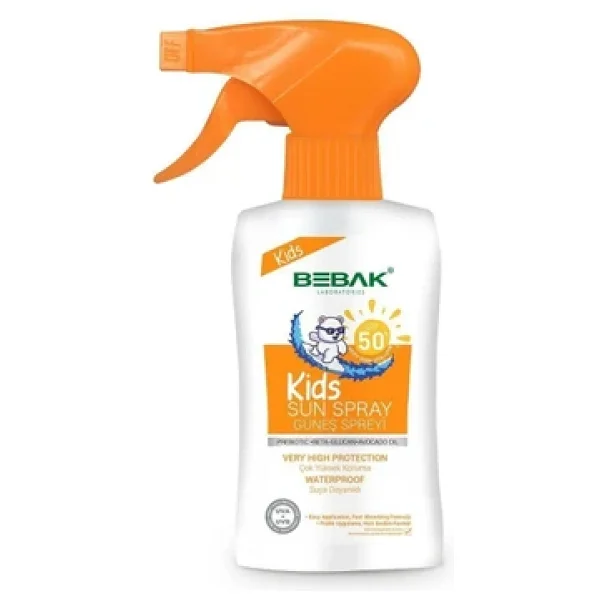 Bebak 50 Spf Uva / Uvb Işınlarına Karşı Yüksek Koruma Etkili Çocuk Güneş Kremi/Spreyi 175 Ml - Görsel 3
