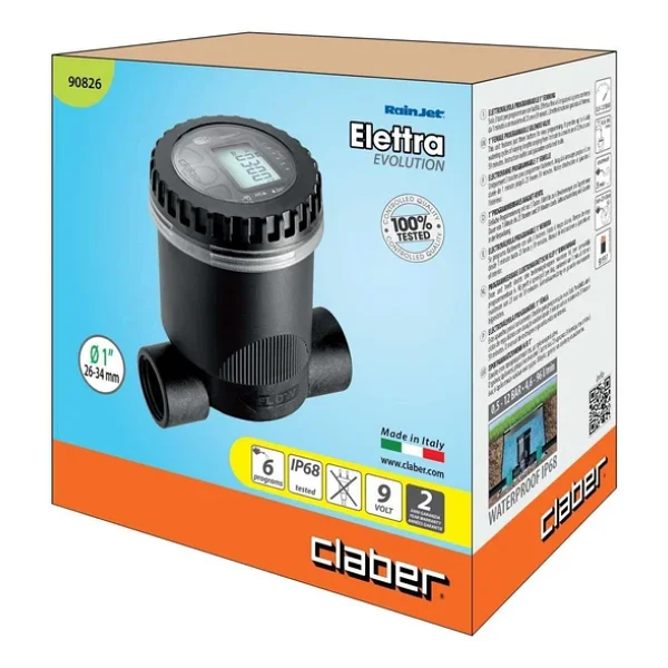 Claber 90826 Valf 1 Selenoid Dişli Giriş-Çıkış Timer'lı Sulama Sistemi - Görsel 6