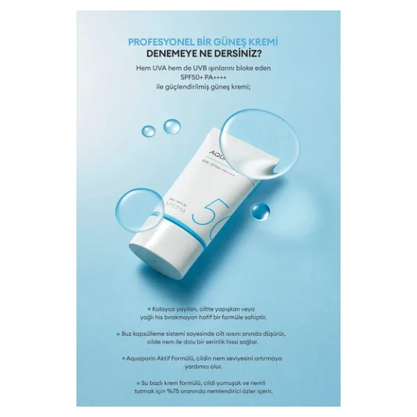 Missha All Around Safe Block Aqua 50 Ml 50 Faktör Jel Güneş Kremi - Görsel 6