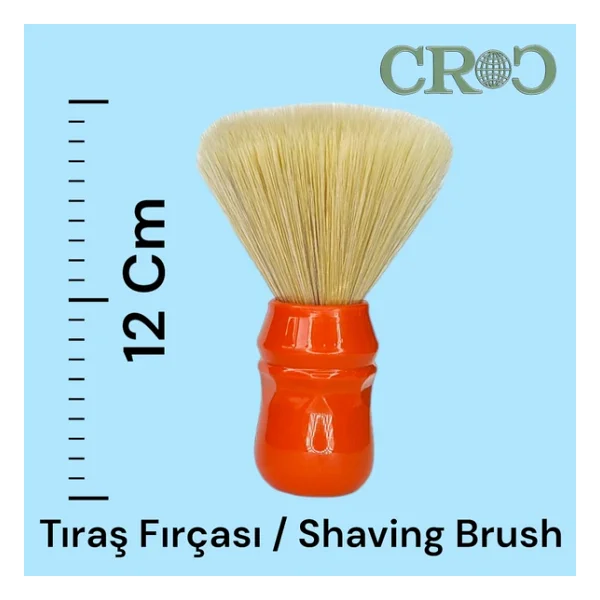 Croc Sentetik Tıraş Fırçası Kırmızı + Regular Tıraş Köpüğü 2 Adet - Görsel 3