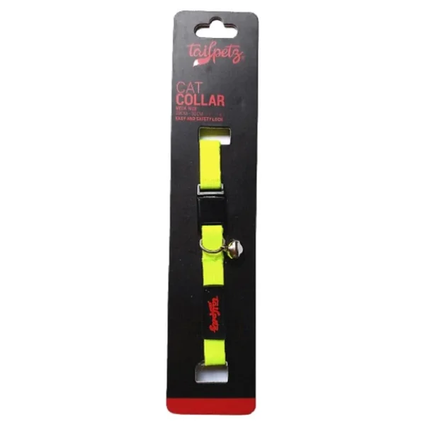 Tailpetz Cat Color Easy & Safety Lock Lime Ayarlanır Kedi Boyun Tasması - Görsel 3