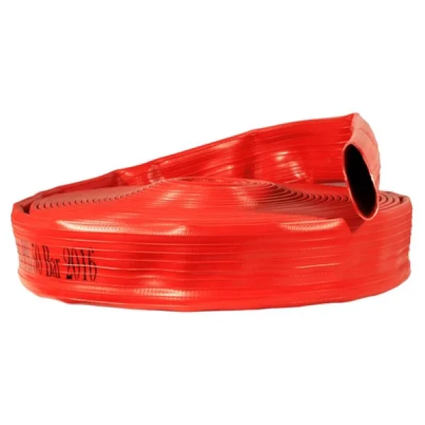 4" İçi Dışı Kaplamalı Kırmızı 25 Metre Yangın Hortumu Ts 9222 Sertifikalı - Görsel 2