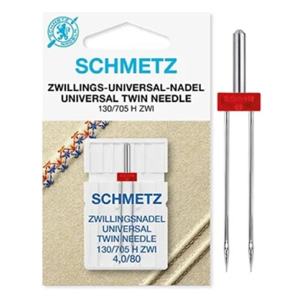 Schmetz Ev Tipi Aile Dikiş Makinesi Çiftli Dikiş Iğnesi / 130/705 H Zwı 4.0/80 - Görsel 3