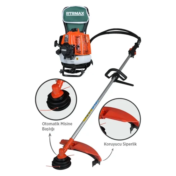 Rtrmax Rtm9640 3 Hp Benzinli Sırt Tırpan - Görsel 7