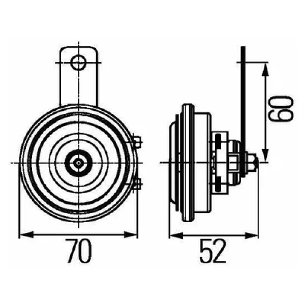 Hella Yüksek Ton Korna 12v 420hz 112 Dba 3al922196-011 - Görsel 8