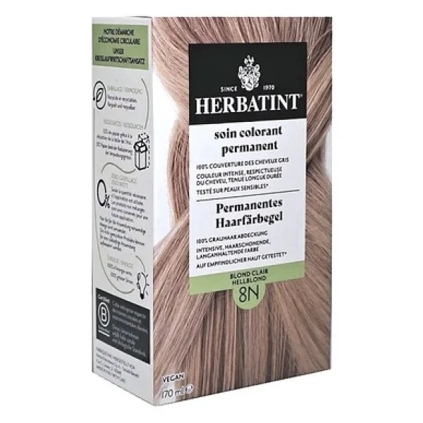 Herbatint Kalıcı Bitkisel 8n Blond Clair Saç Boyası - Görsel 4