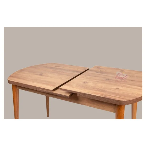 Kelebek Gizli Kaşıklıklı Açılır Mdf Masa Mutfak,Salon,Yemek Odası Masası - Görsel 4