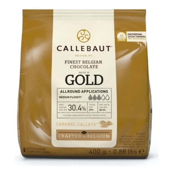 Callebaut Gold Karamel 400 Gr Drop Çikolata - Görsel 2