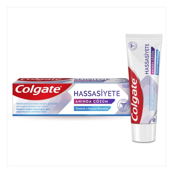 Colgate Hassasiyete Pro-Çözüm Beyazlatıcı 75 ml 4 Adet Florürlü Diş Macunu - Görsel 4