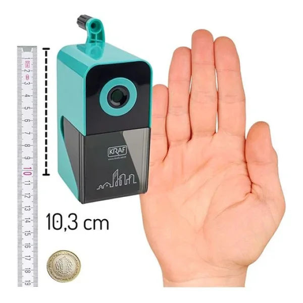 Kraf 700g Yeşil Mini Kollu Kalemtıraş - Görsel 4