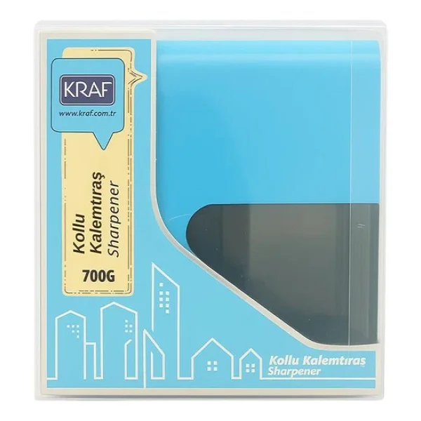 Kraf 700g Mavi Mini Kollu Kalemtıraş - Görsel 6