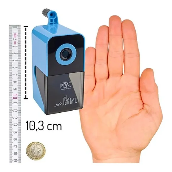 Kraf 700g Mavi Mini Kollu Kalemtıraş - Görsel 8
