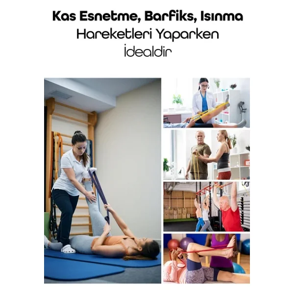 25 + 35 + 45 Kg 3'lü Set Barfiks Lastiği Gym Resistance Band Antrenman Kas Geliştirme Bandı - Görsel 9