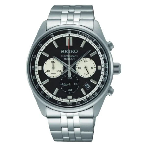 Seiko Ssb429 Gümüş-Siyah Erkek Kol Saati - Görsel 4