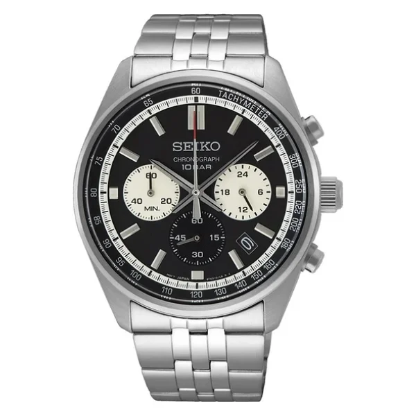Seiko Ssb429 Gümüş-Siyah Erkek Kol Saati - Görsel 5