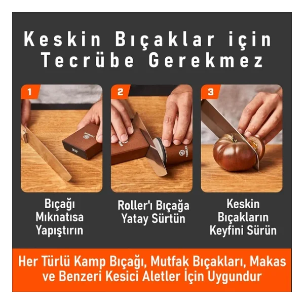 Valkyrie Profesyonel Roller Bıçak Biley Seti - Kolaylıkla Tecrübe Gerektirmeyen Muhteşem Keskinlik 15 Ve 20 Derece Bıçak Bileği - Görsel 4