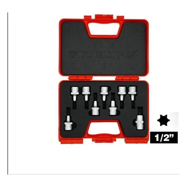 İzeltaş 1113006009 1/2 İnç 60 Mm 9 Parça Torx Lokma Takımı - Görsel 4