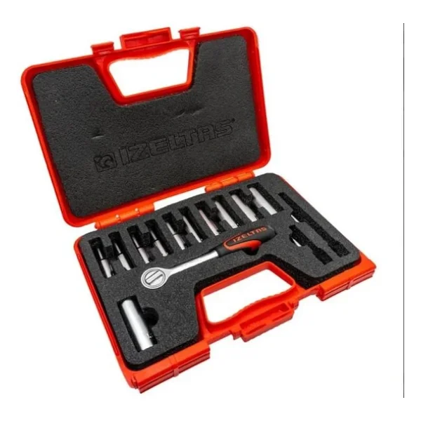 İzeltaş 1107006014 1/4'' 14'lü Derin Lokma Takımı - Görsel 4