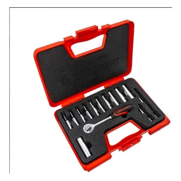 İzeltaş 1107006014 1/4'' 14'lü Derin Lokma Takımı - Görsel 5