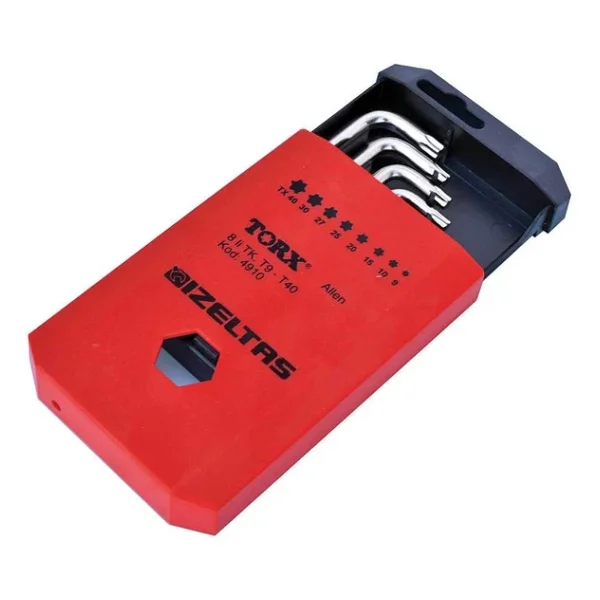 İzeltaş 4910 8 Parça Torx Alyan Anahtar Takımı - Görsel 6