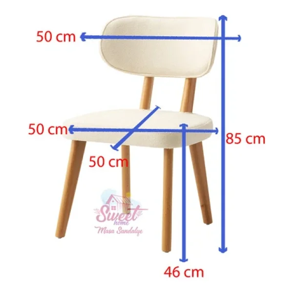Masal Ahşap Gürgen Sandalye 6 Lı Set Cafe,Restaurant,Mutfak,Salon,Yemek Odası Sandalyesi - Görsel 6