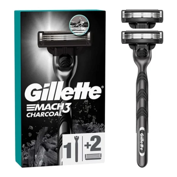 Gillette Mach3 Charcoal 2 Başlıklı Tıraş Bıçağı - Görsel 6