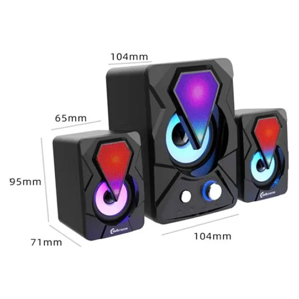 Techmaster E-1306 2+1 9 W Hoparlör - Görsel 4