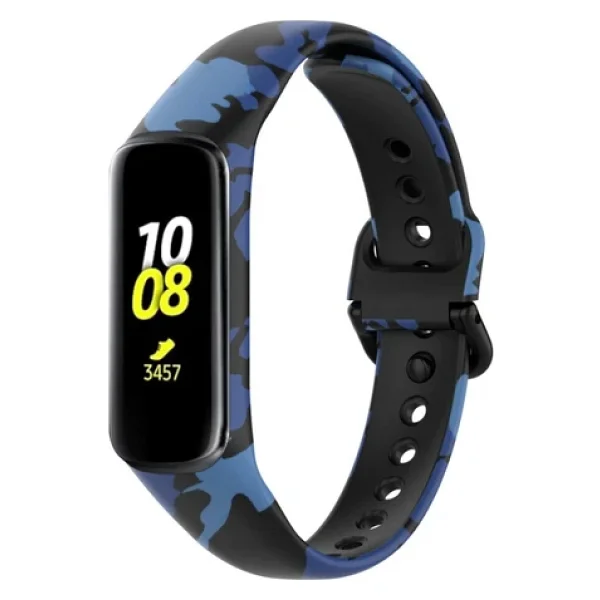 Samsung Galaxy Fit 2 R220 Uyumlu Kamuflaj Desenli Kordon Kayış - Görsel 4