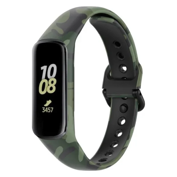 Samsung Galaxy Fit 2 R220 Uyumlu Kamuflaj Desenli Kordon Kayış - Görsel 3
